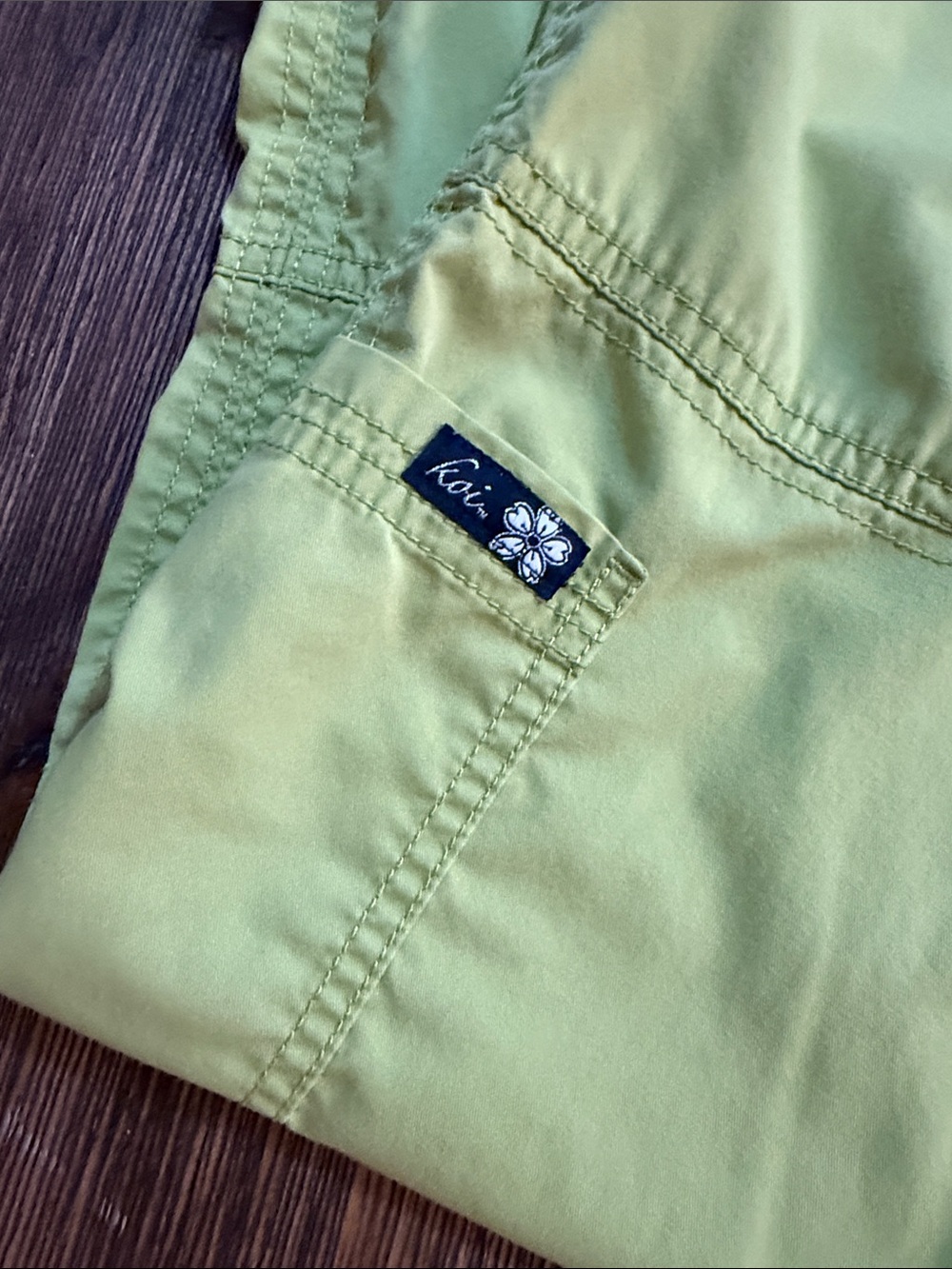 koi Neon Lime Pull-On Jogger Pants - Picture 2 of 8